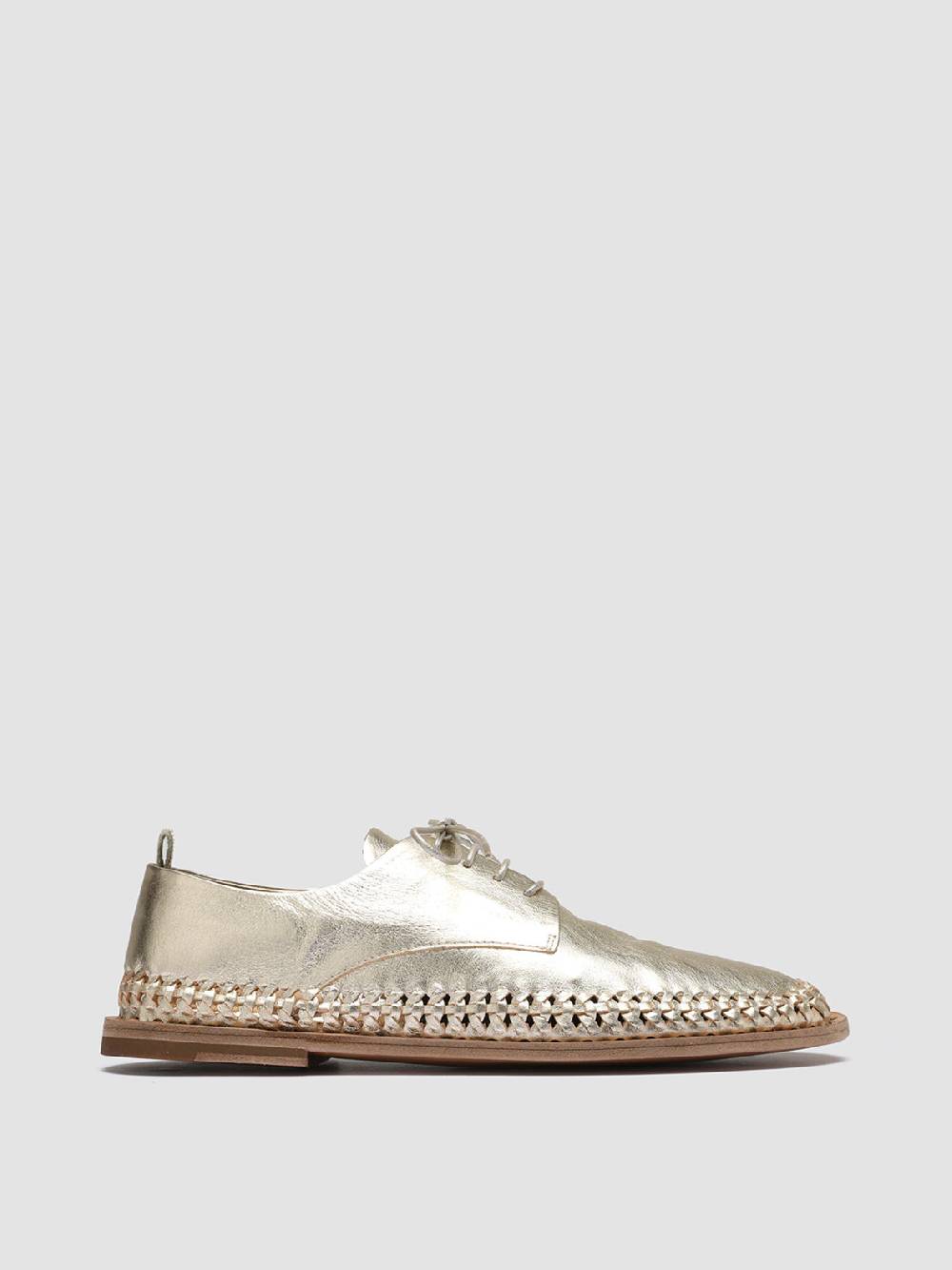 Officine Creative MABELLE 001 Derby in Pelle Argento Nuova