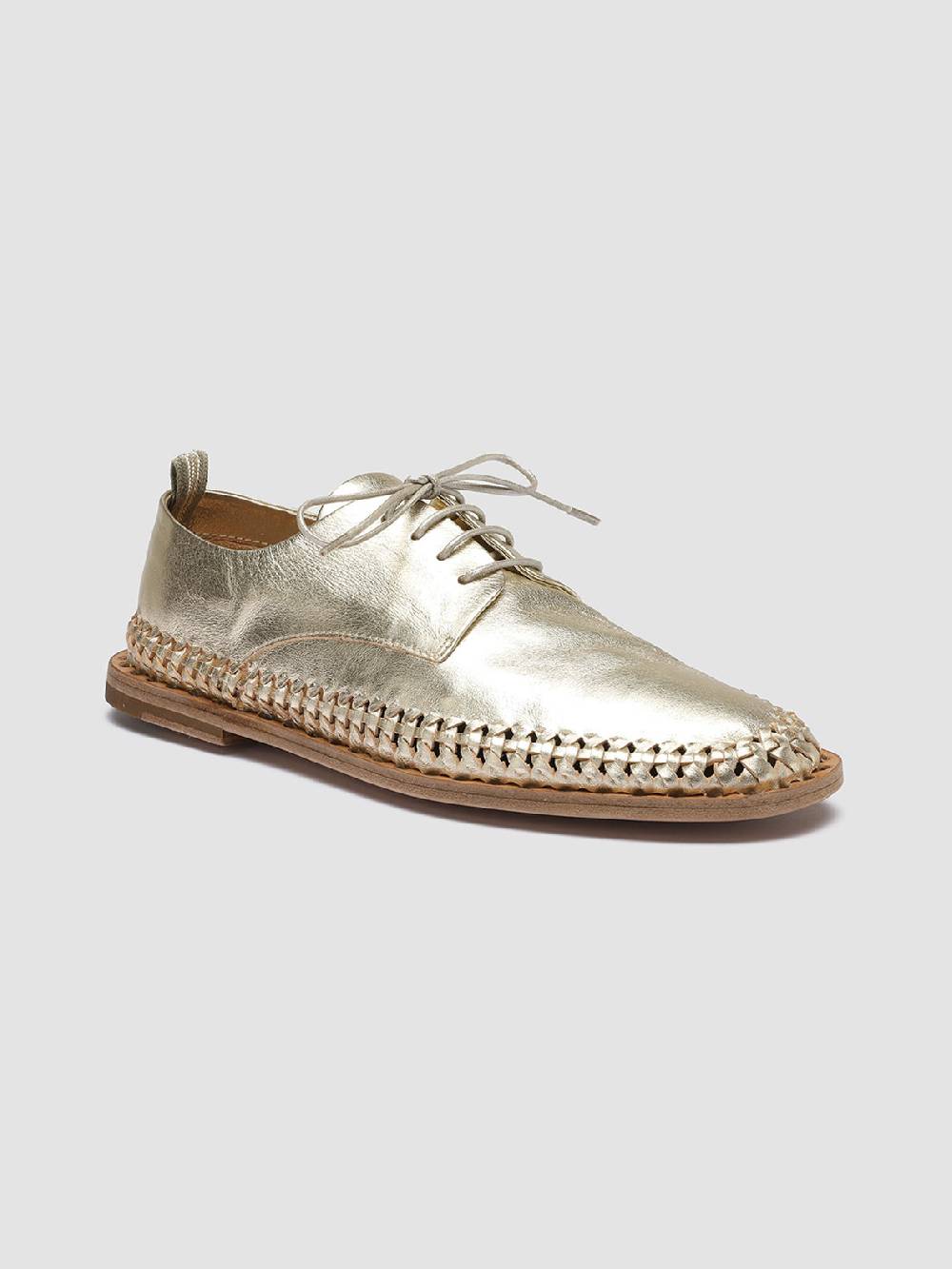 Officine Creative MABELLE 001 Derby in Pelle Argento Nuova