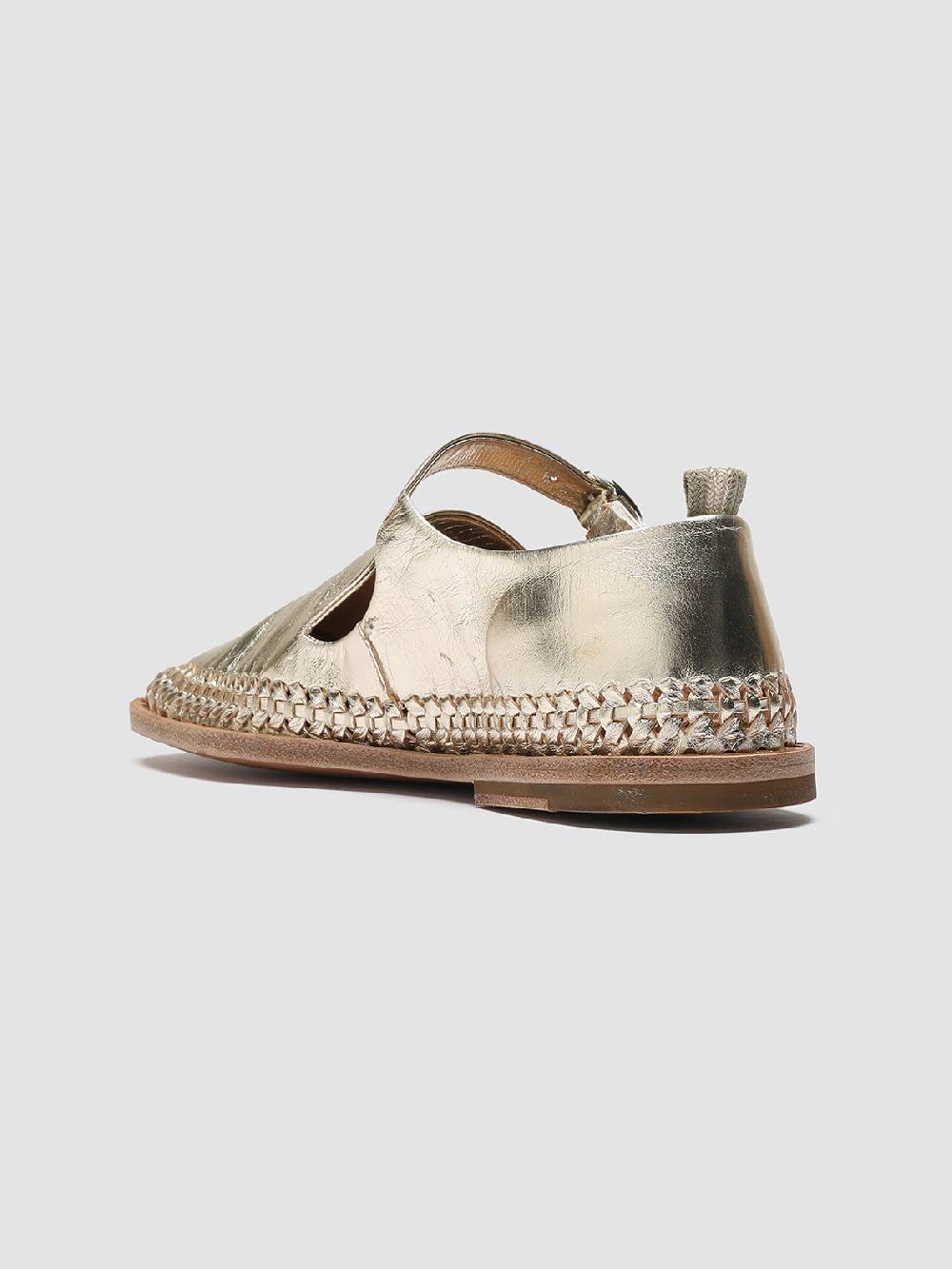 Officine Creative MABELLE 003 Mary Jane in Pelle Tortora Italy