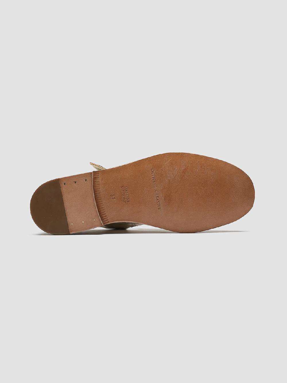 Officine Creative MABELLE 003 Mary Jane in Pelle Tortora Italy