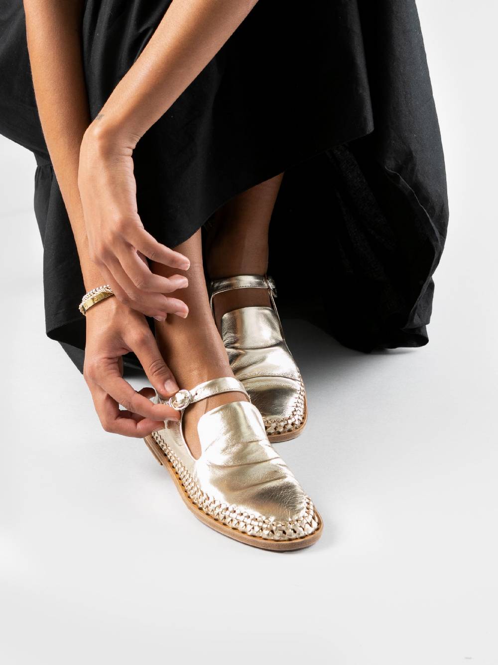 Officine Creative MABELLE 003 Mary Jane in Pelle Tortora Italy