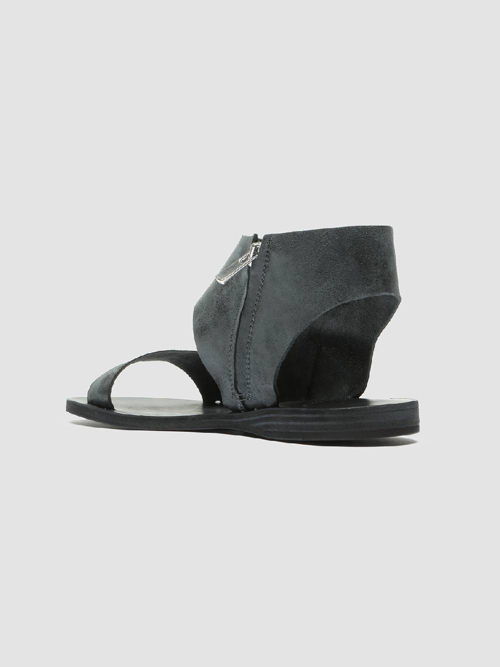 Officine Creative ITACA 039 Sandali in Pelle Nera Qualità