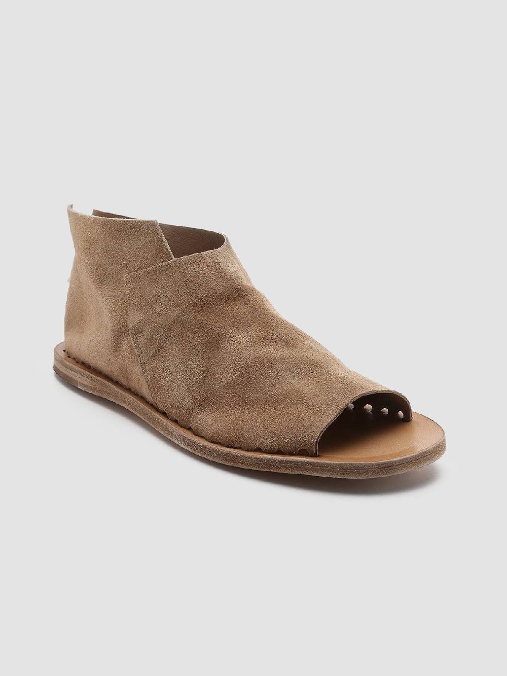 Officine Creative ITACA 005 Sandali in Pelle Scamosciata Marrone Vendita
