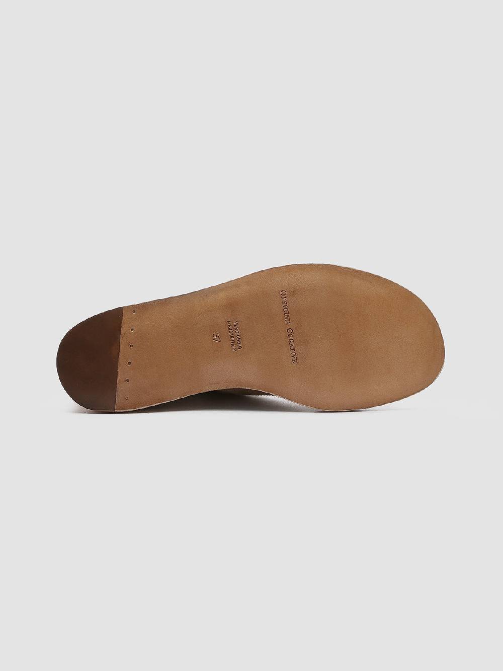 Officine Creative ITACA 005 Sandali in Pelle Scamosciata Marrone Vendita