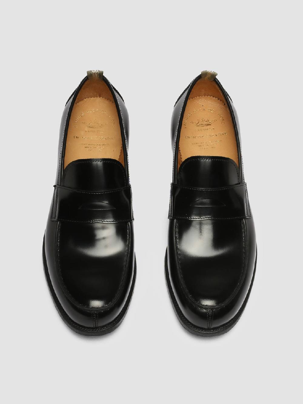 Officine Creative VINE 001 Mocassini in Pelle Nera Promozione