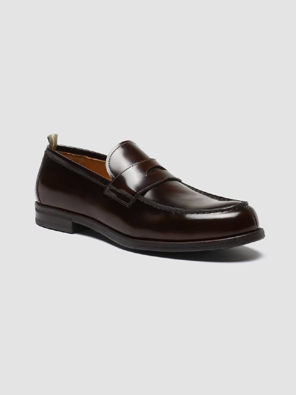 Officine Creative VINE 001 Mocassini in Pelle Marrone Offerte stagionali