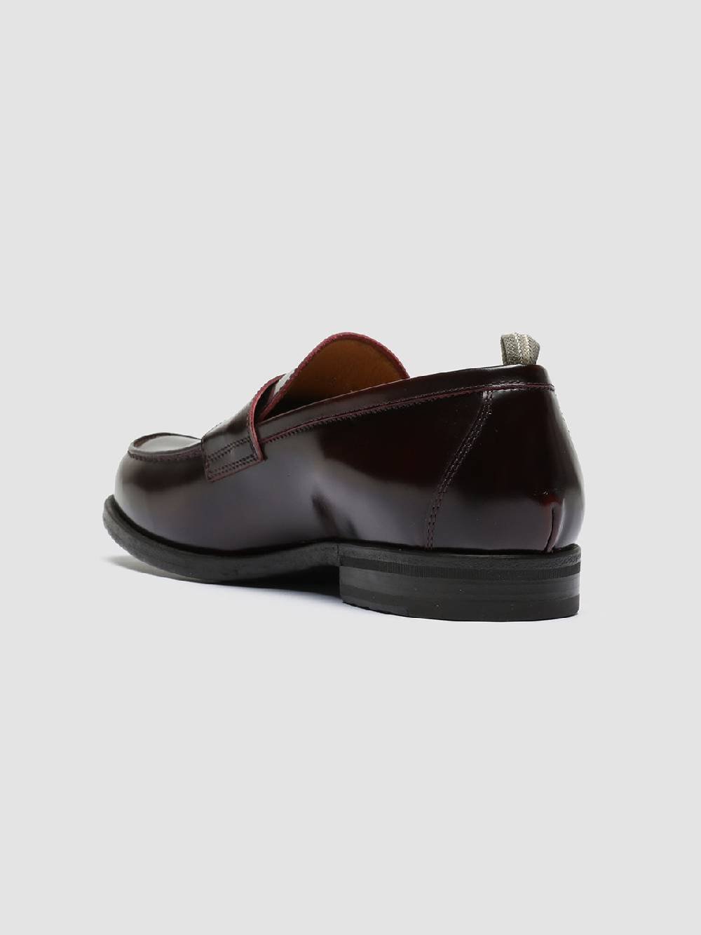 Officine Creative VINE 001 Mocassini in Pelle Bordeaux Pezzi Unici