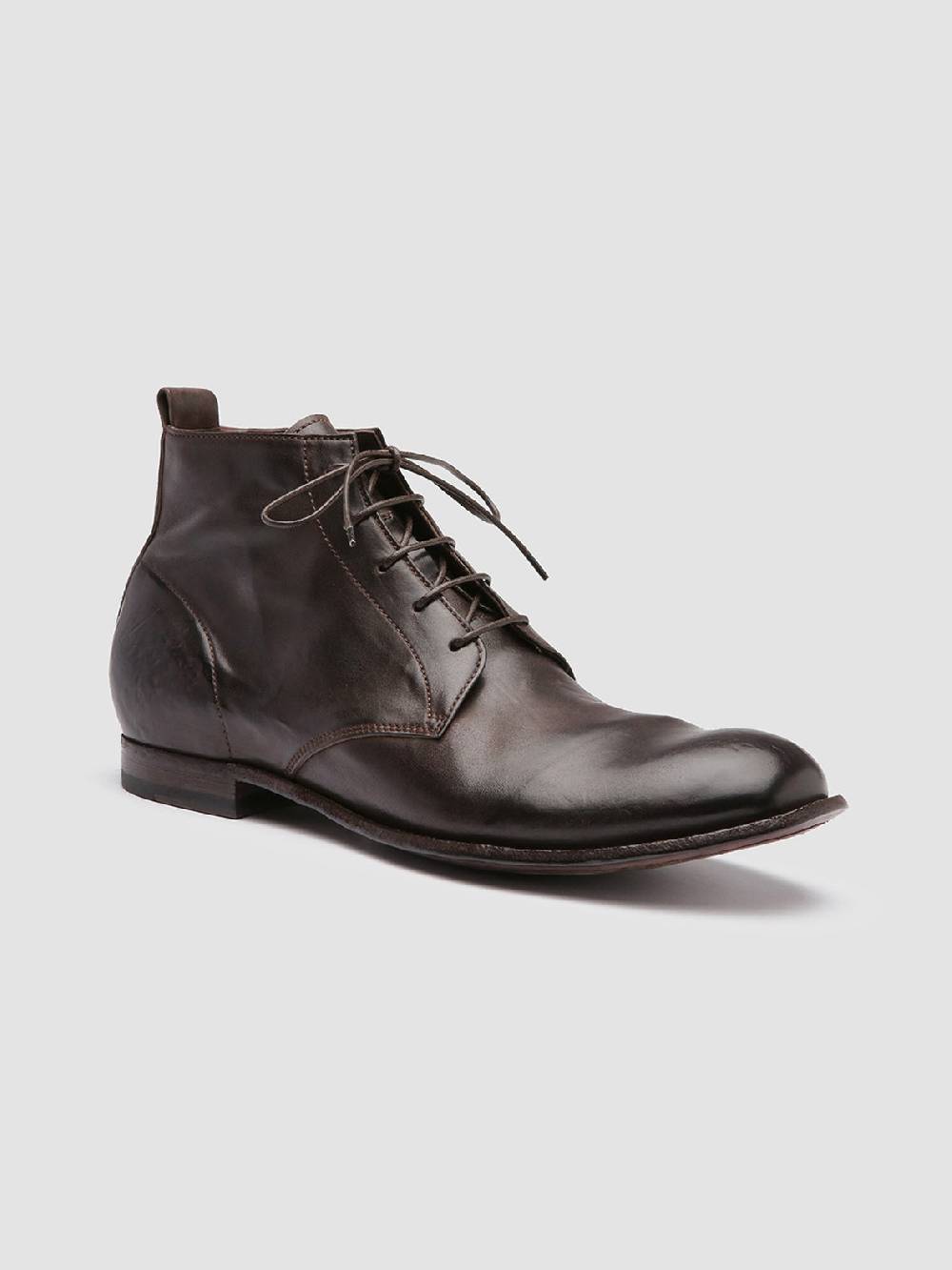 Officine Creative STEREO 004 Stivaletti in Pelle Marrone Soddisfazione Garantita