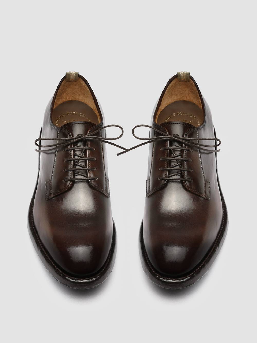 Officine Creative TEMPLE 007 Derby in Pelle Marrone Negozi Online