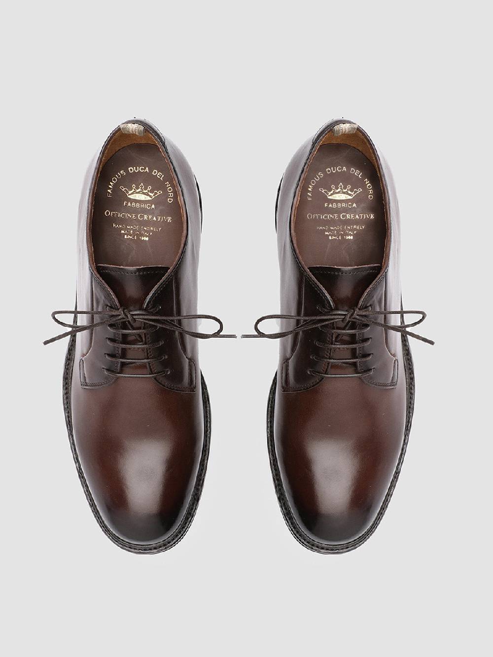 Officine Creative HOPKINS 003 Derby in Pelle Marrone Acquista Ora
