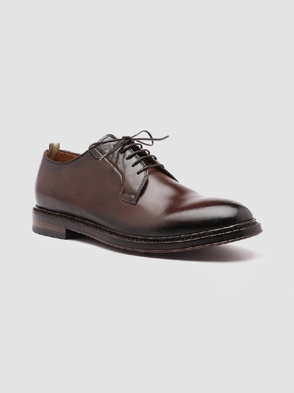 Officine Creative HOPKINS 003 Derby in Pelle Marrone Acquista Ora