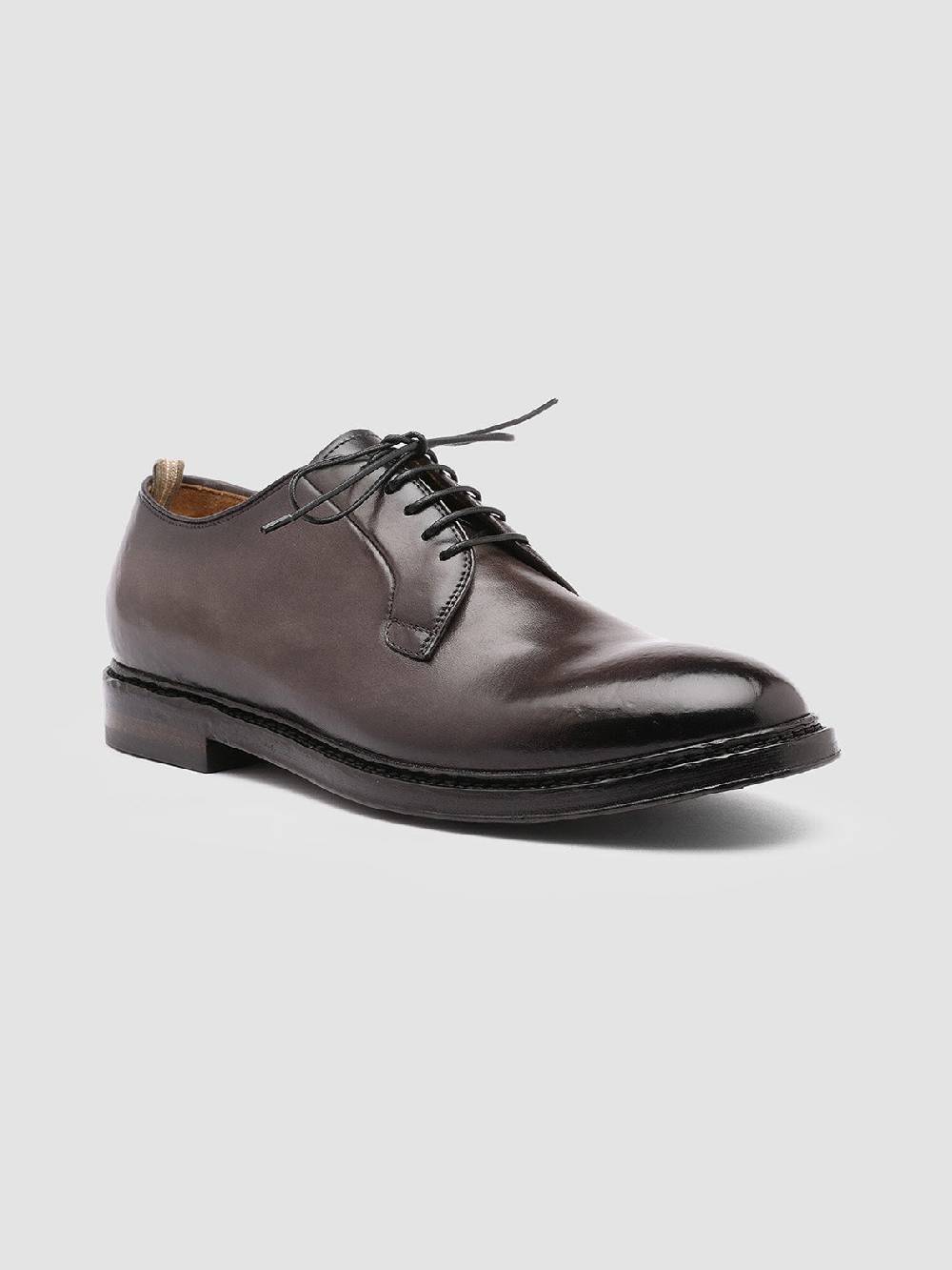 Officine Creative HOPKINS 003 Derby in Pelle Grigia Consegna Veloce
