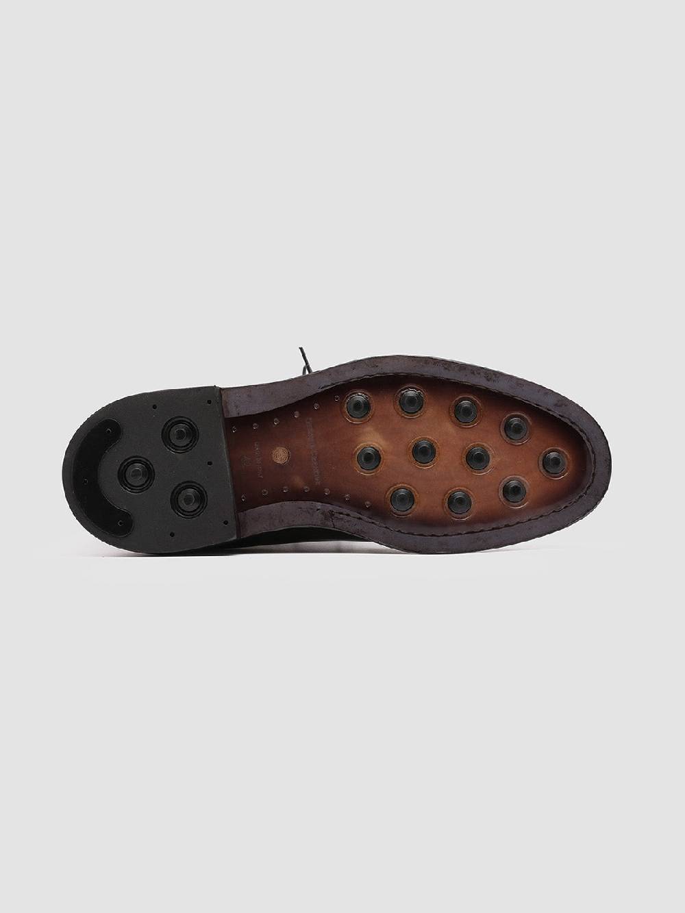 Officine Creative HOPKINS 003 Derby in Pelle Grigia Consegna Veloce