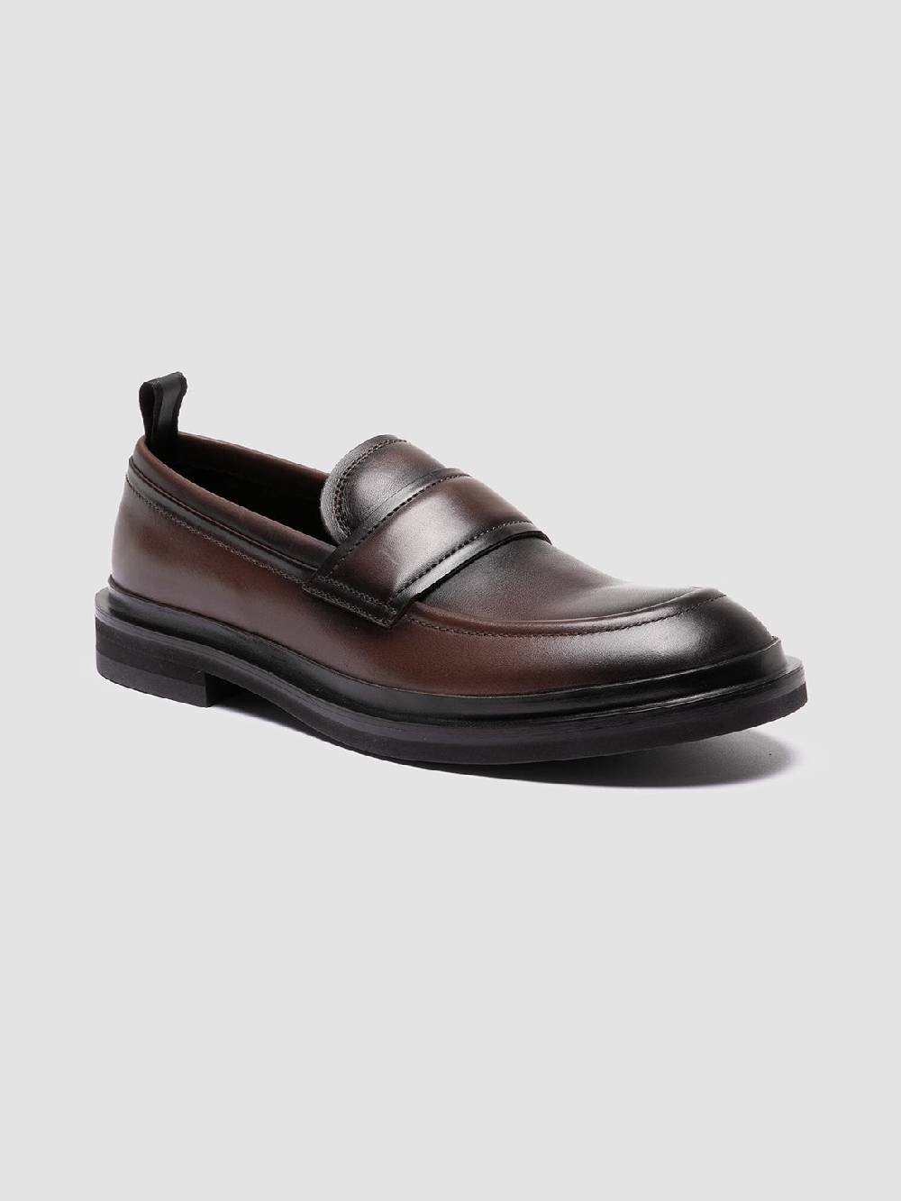 Officine Creative MAJOR 003 Mocassini Penny in Pelle Marrone Prezzo basso
