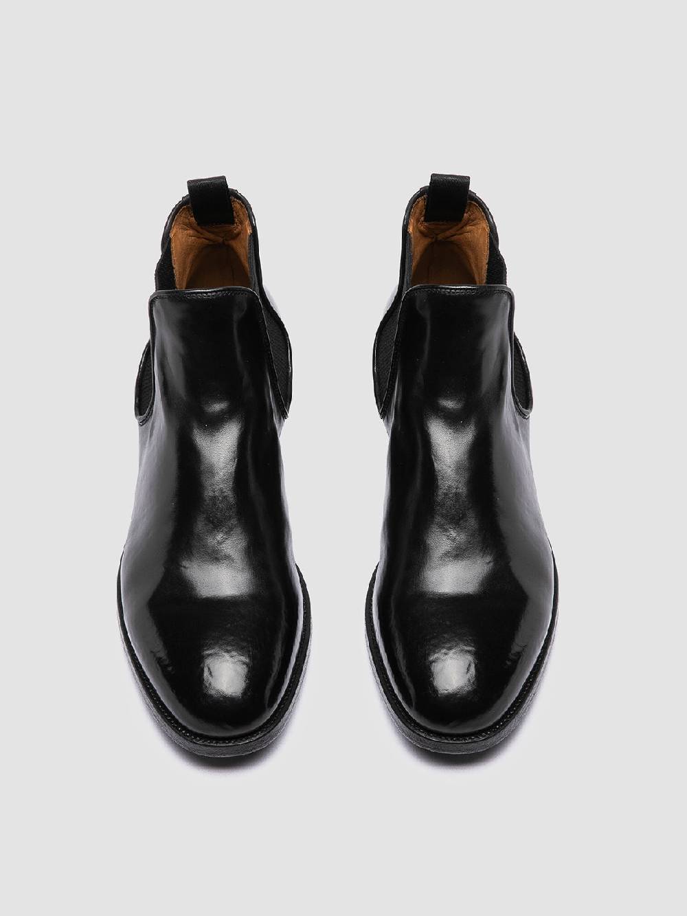 Officine Creative VANDERBILT CAOU 012 Stivali Neri in Pelle Shopping Online