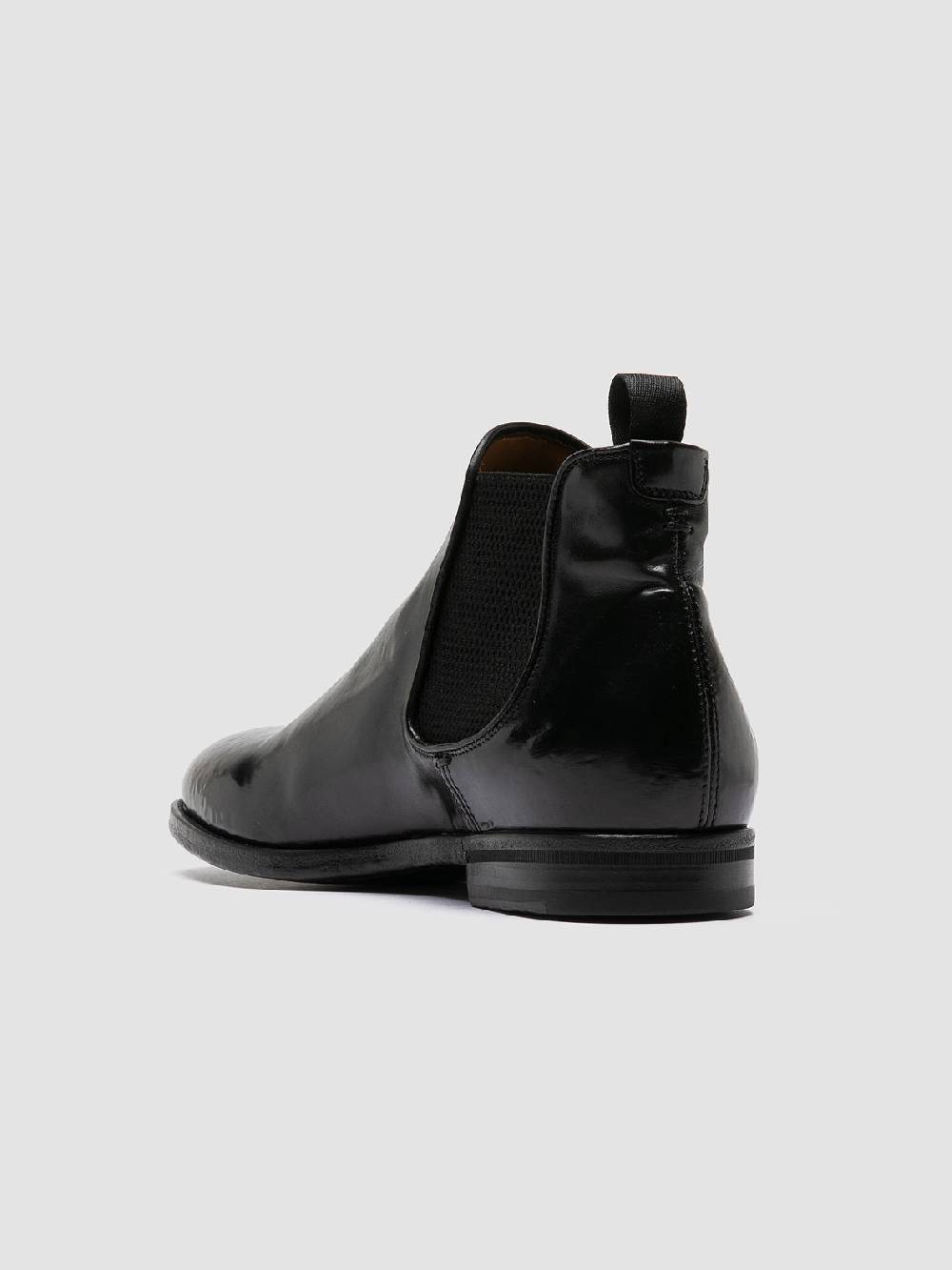 Officine Creative VANDERBILT CAOU 012 Stivali Neri in Pelle Shopping Online