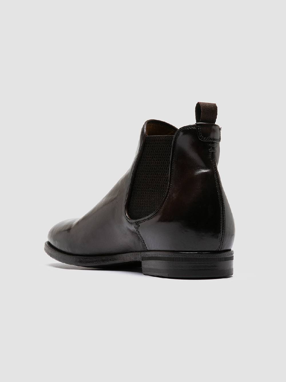 Officine Creative VANDERBILT CAOU 012 Stivali Marrone Scuro in Pelle Affare Del Giorno