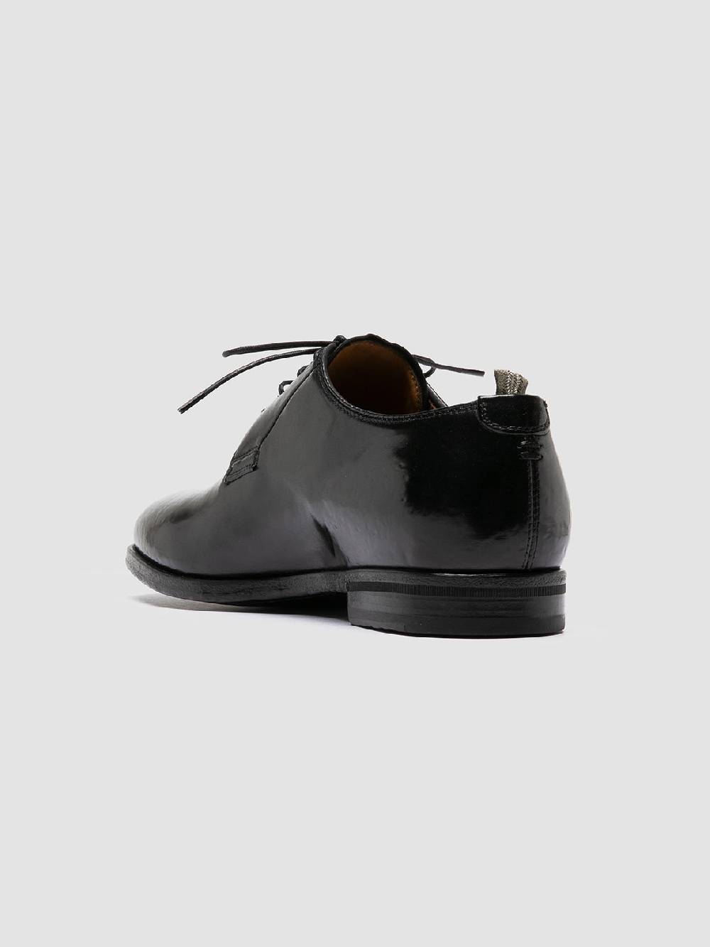 Officine Creative VANDERBILT CAOU 013 Scarpe Derby Nere in Pelle Prezzo Ridotto