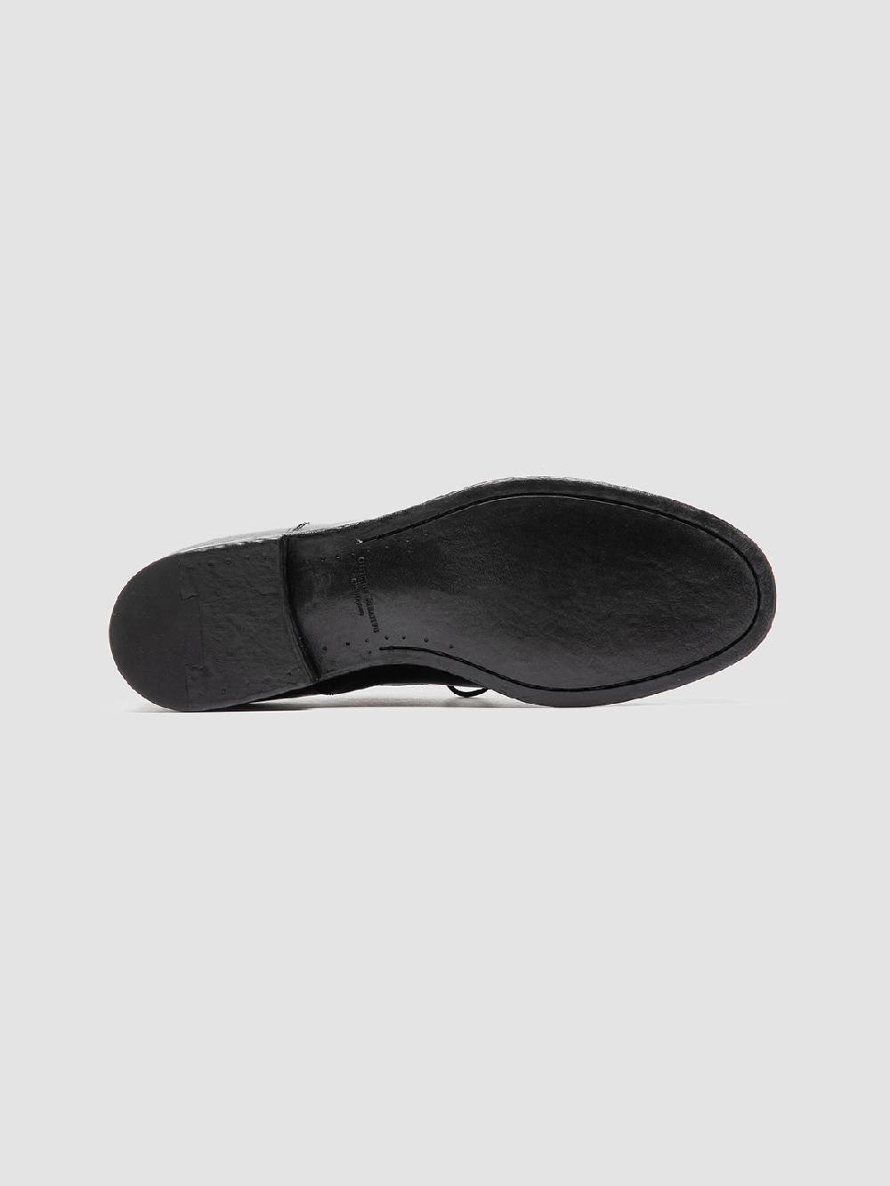 Officine Creative VANDERBILT CAOU 013 Scarpe Derby Nere in Pelle Prezzo Ridotto