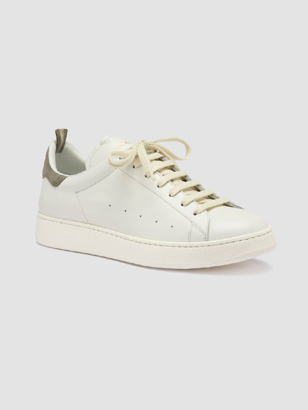 Officine Creative MOWER 002 Sneakers Basse in Pelle e Camoscio Bianca Convenienza