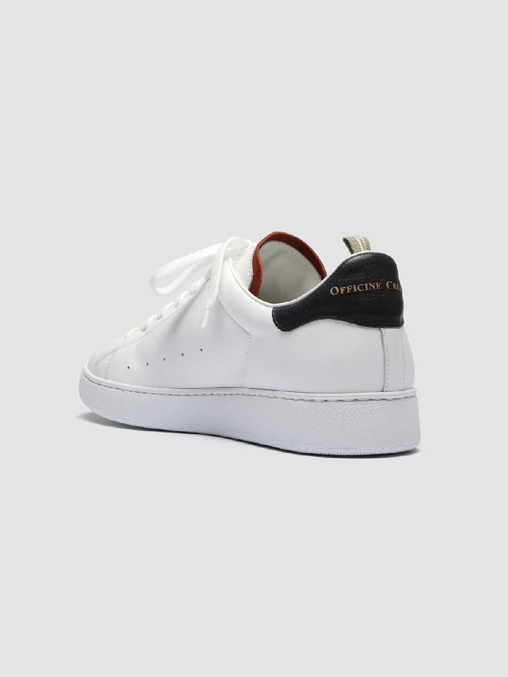 Officine Creative MOWER 005 Sneakers in Pelle Bianca Presa