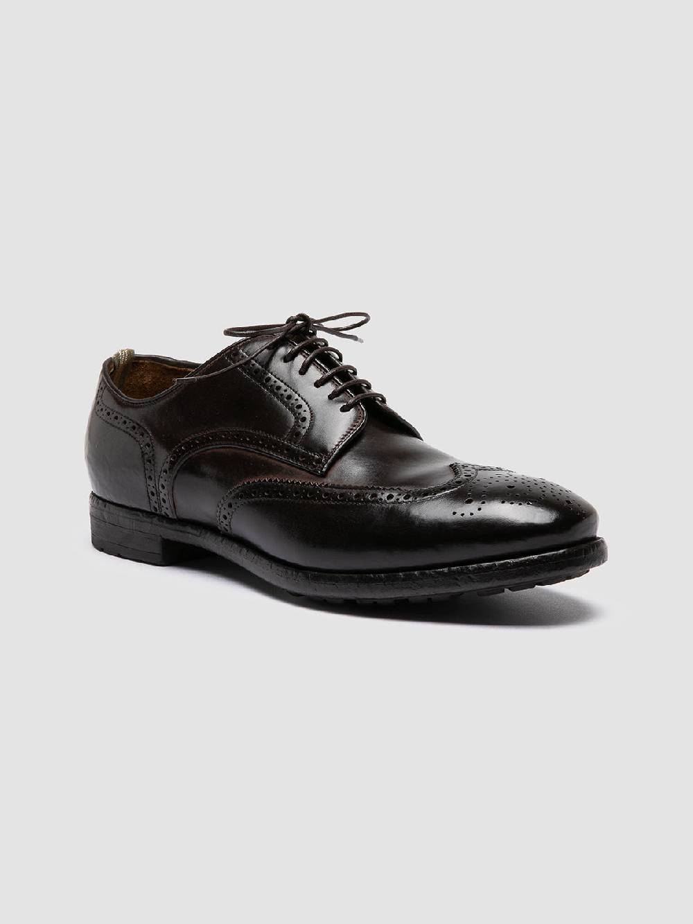 Officine Creative PRINCE 609 Derby in Pelle Marrone Offerte
