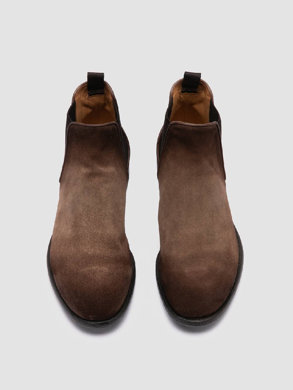 Officine Creative CETON 647 Stivaletti Chelsea in Pelle Scamosciata Marrone I Più Venduti