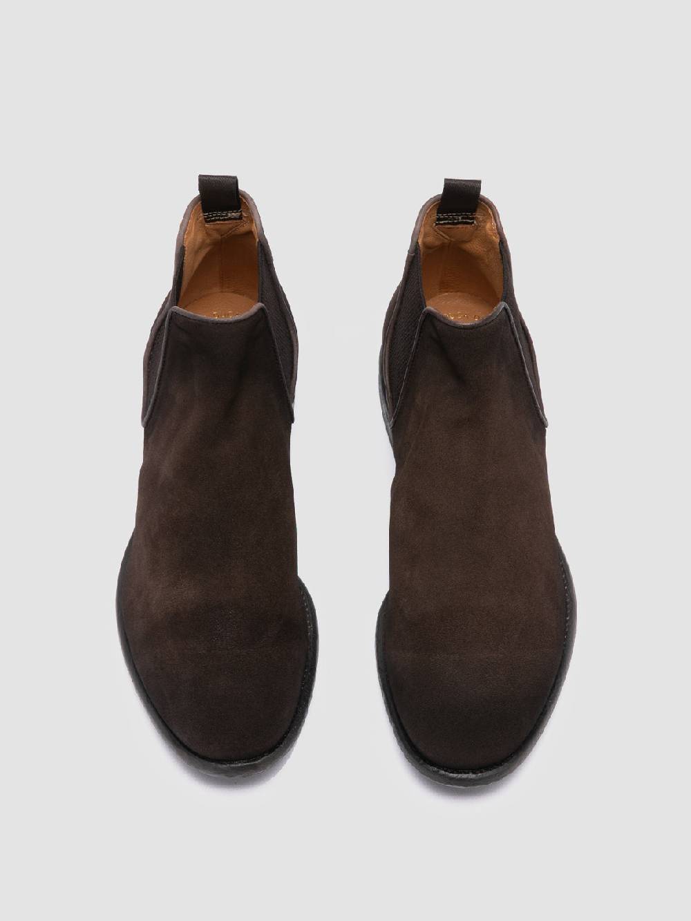 Officine Creative CETON 647 Stivaletti Chelsea in Pelle Scamosciata Marrone Vendite Flash