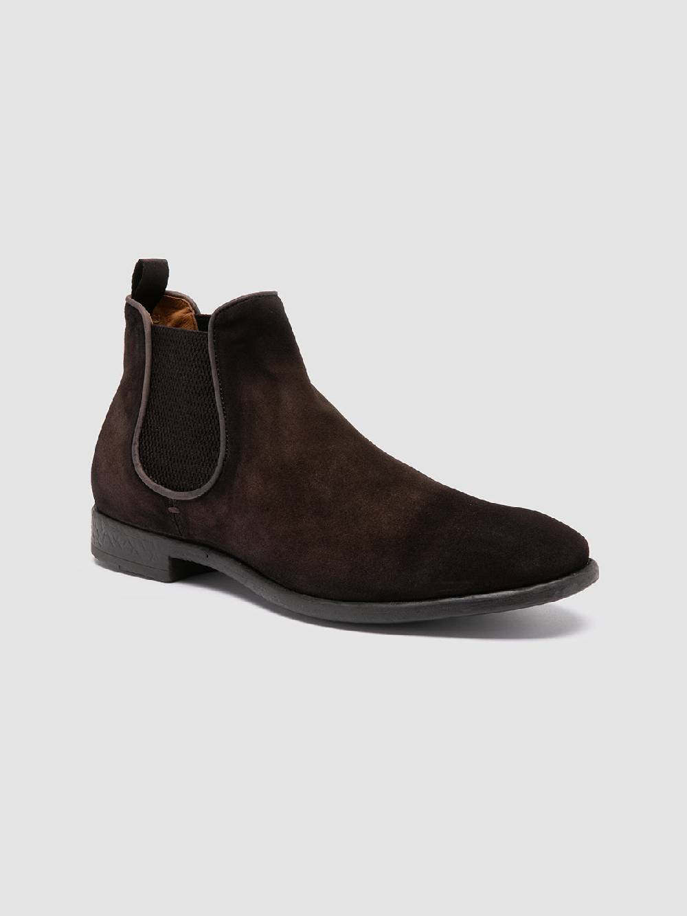 Officine Creative CETON 647 Stivaletti Chelsea in Pelle Scamosciata Marrone Vendite Flash
