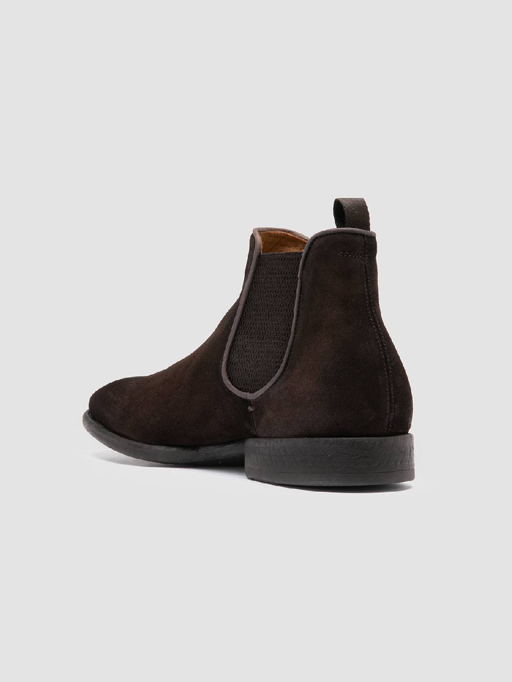 Officine Creative CETON 647 Stivaletti Chelsea in Pelle Scamosciata Marrone Vendite Flash
