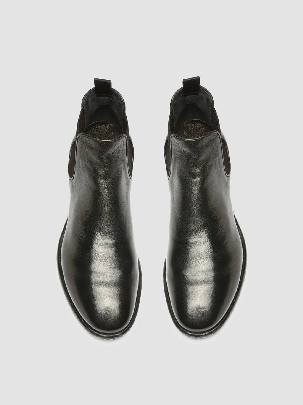 Officine Creative CETON 647 Stivaletti Chelsea in Pelle Nera Negozio