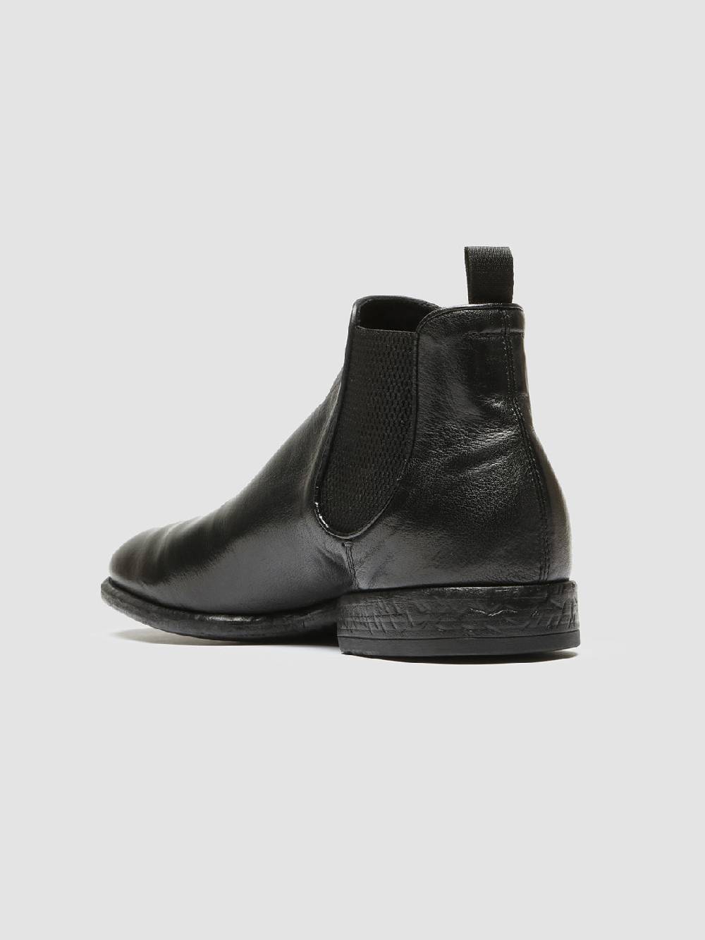 Officine Creative CETON 647 Stivaletti Chelsea in Pelle Nera Negozio