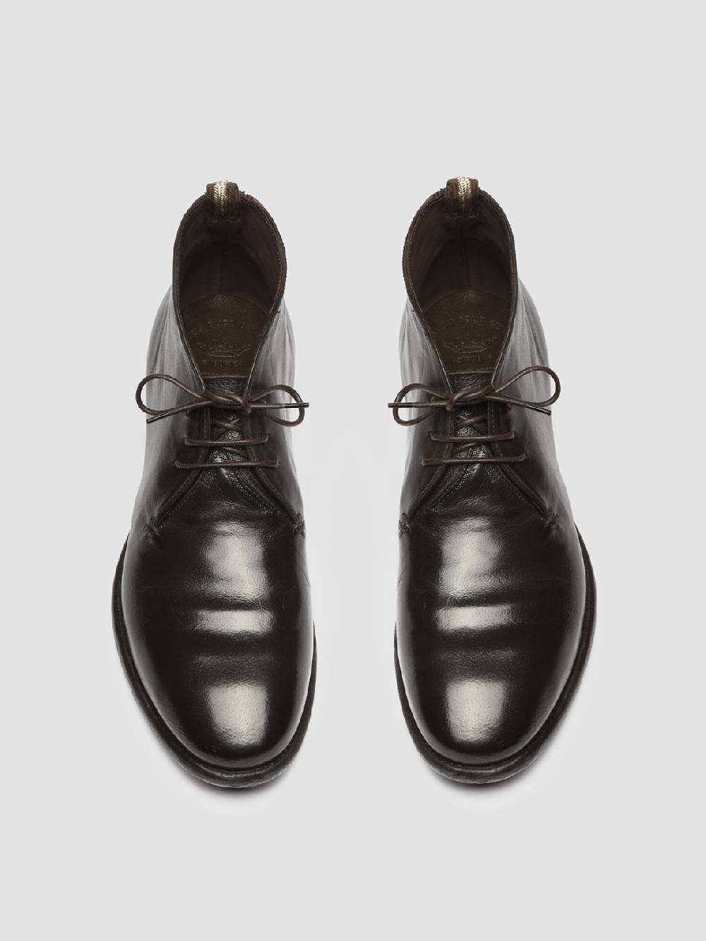 Officine Creative CETON 685 Stivali Chukka in Pelle Marrone Nuova