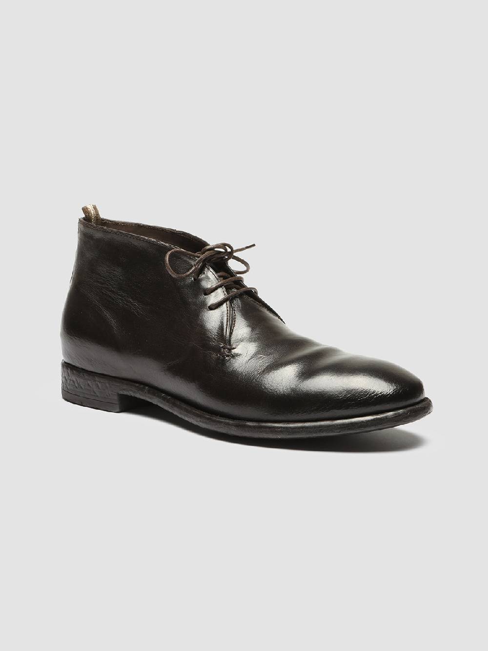 Officine Creative CETON 685 Stivali Chukka in Pelle Marrone Nuova