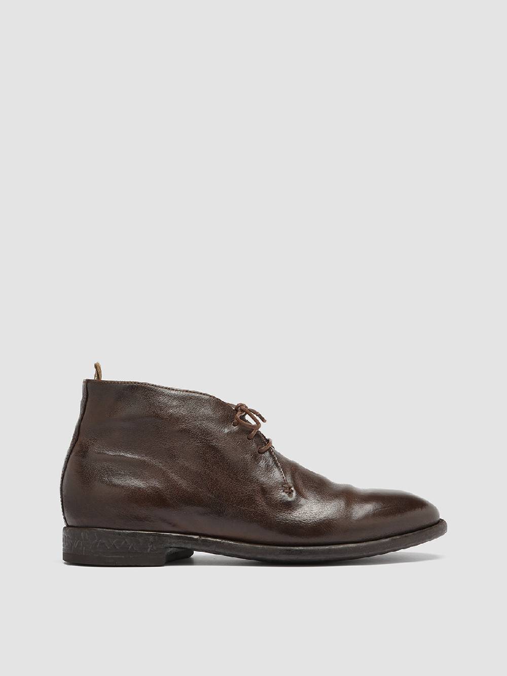 Officine Creative CETON 685 Stivali Chukka in Pelle Marrone Moda