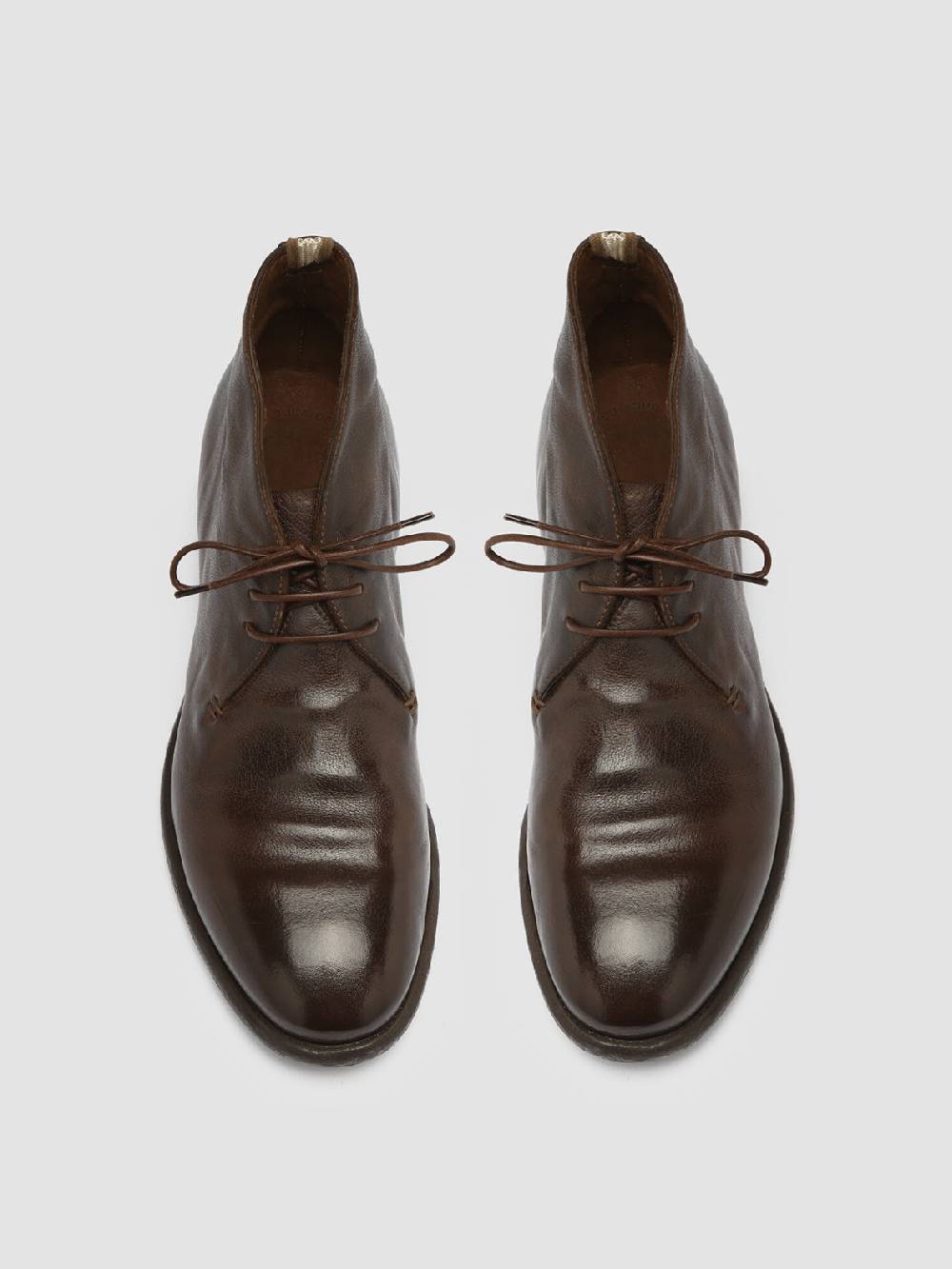 Officine Creative CETON 685 Stivali Chukka in Pelle Marrone Moda