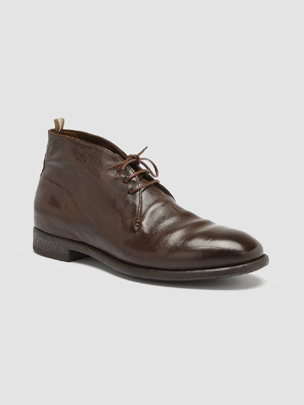 Officine Creative CETON 685 Stivali Chukka in Pelle Marrone Moda