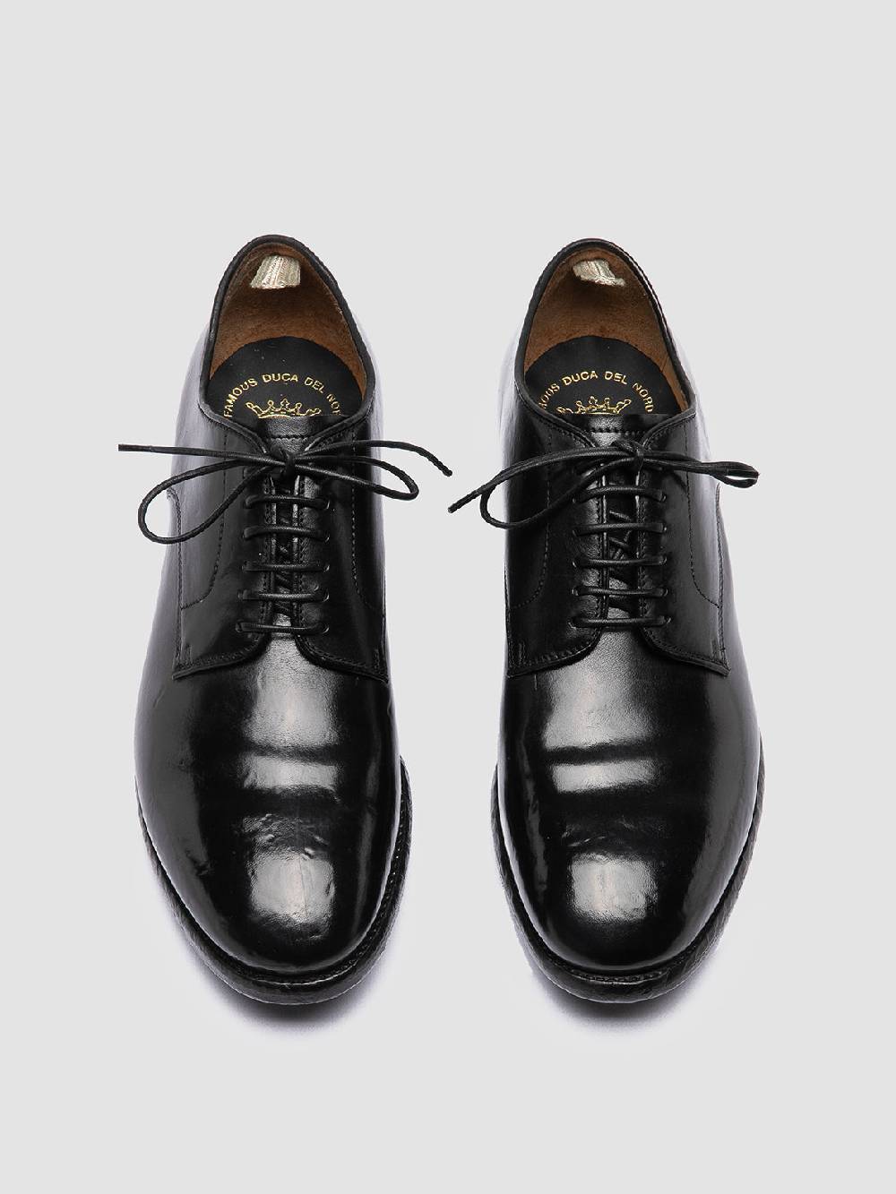 Officine Creative PRINCE 606 Derby in Pelle Nera Italia