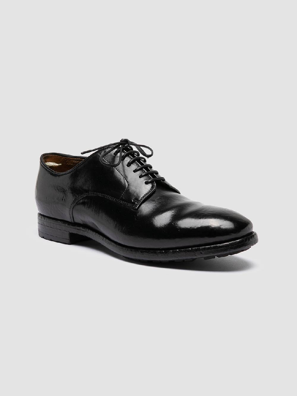 Officine Creative PRINCE 606 Derby in Pelle Nera Italia