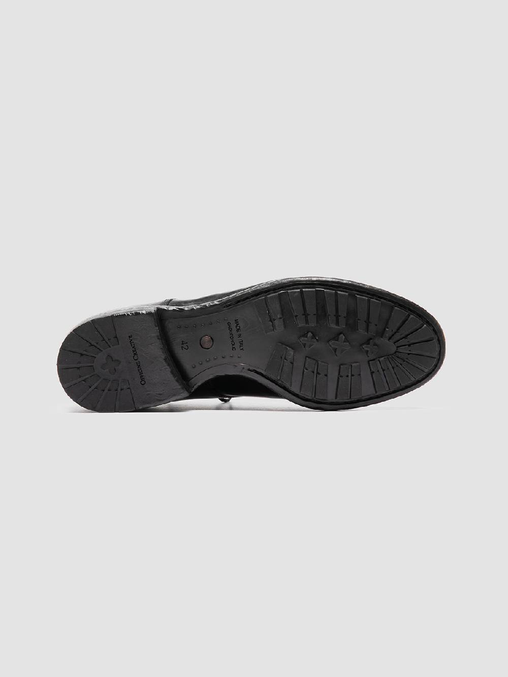 Officine Creative PRINCE 606 Derby in Pelle Nera Italia
