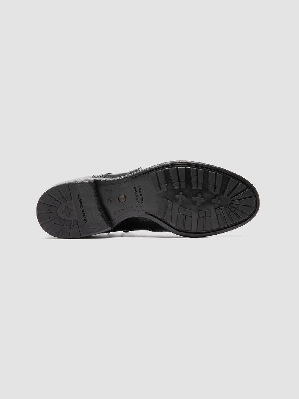 Officine Creative TEMPLE 609 Derby in Pelle Nera In Linea