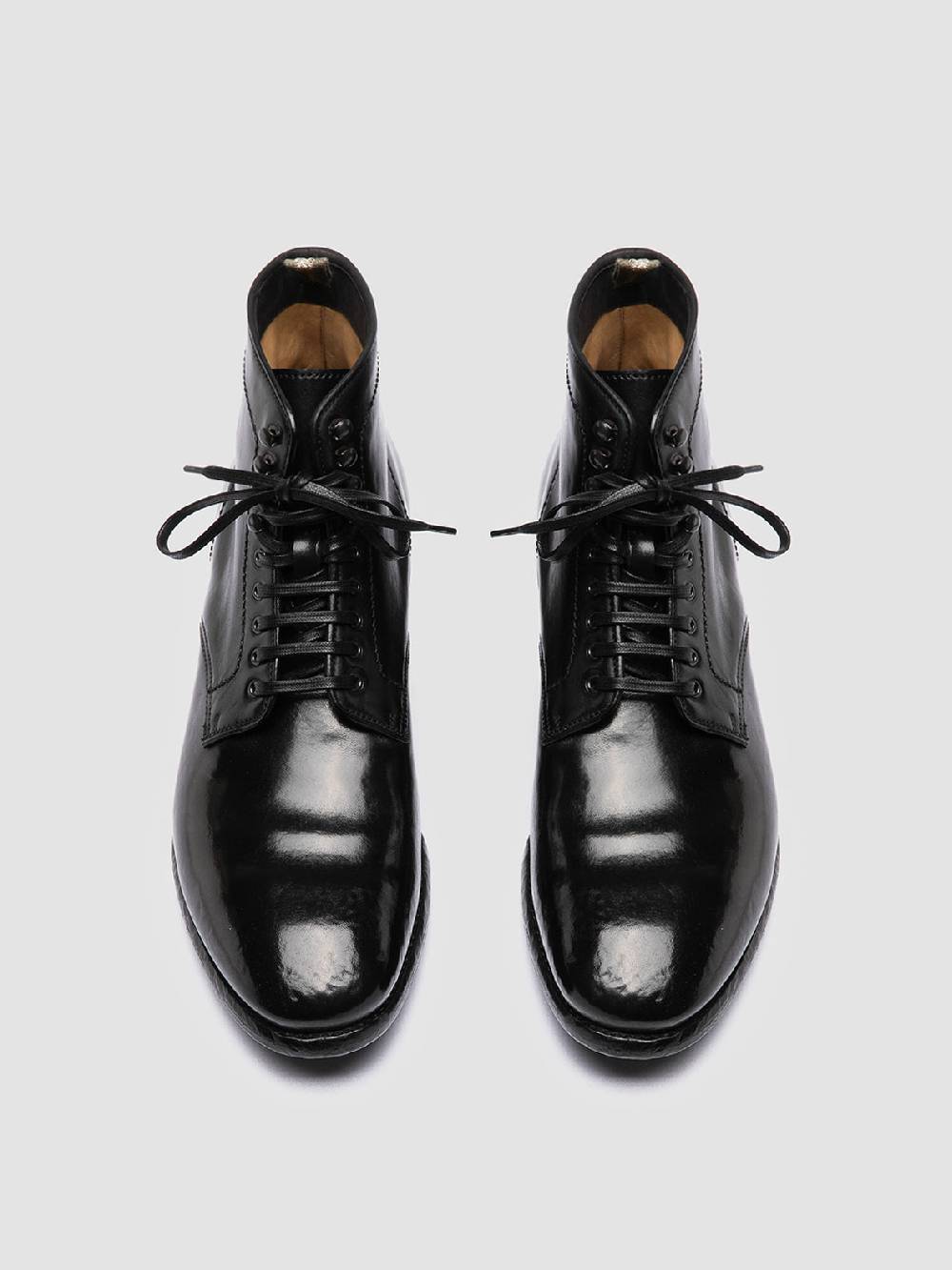 Officine Creative PRINCE 610 Stivaletti in Pelle Nera Nuovo