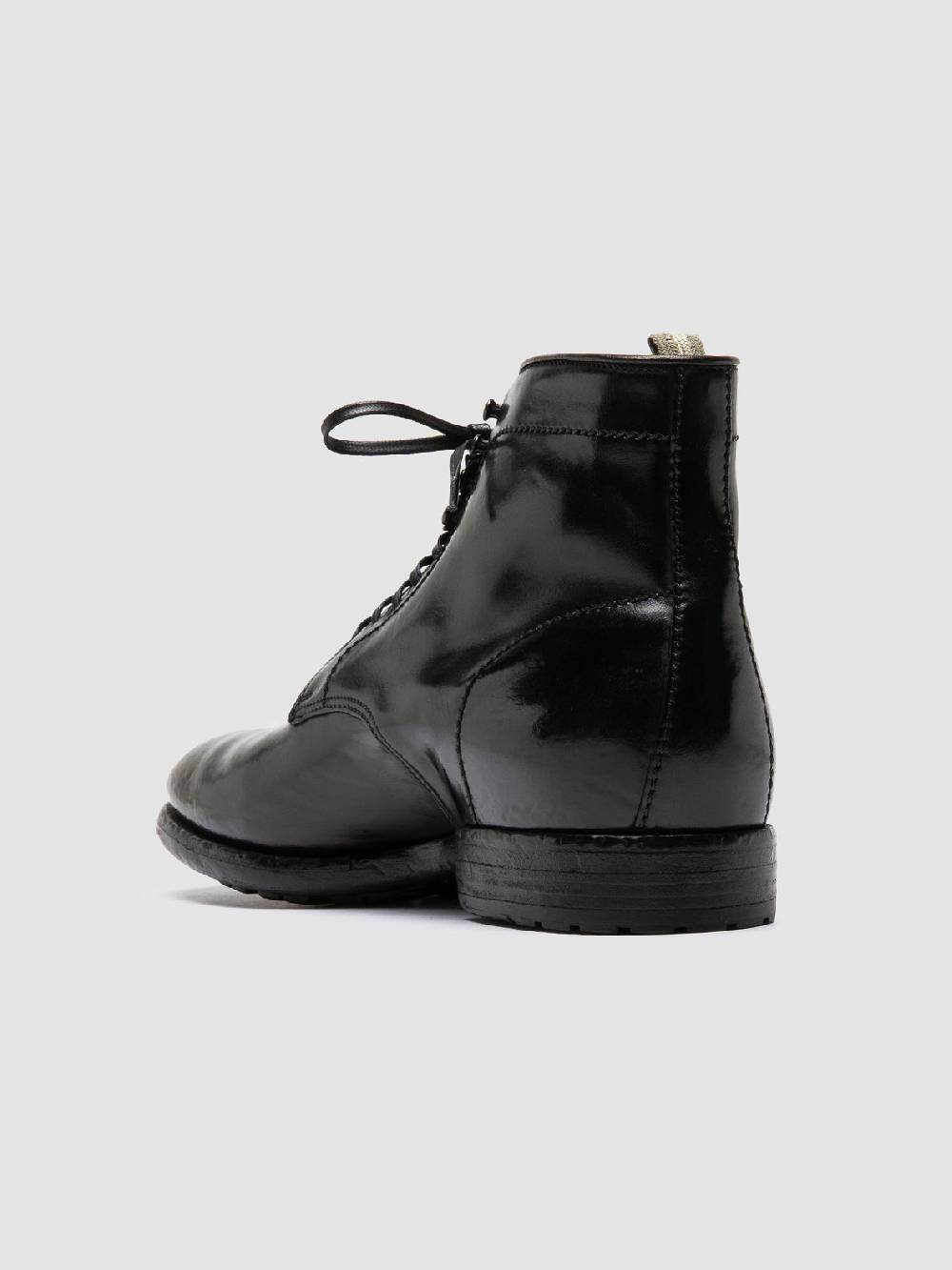 Officine Creative PRINCE 610 Stivaletti in Pelle Nera Nuovo