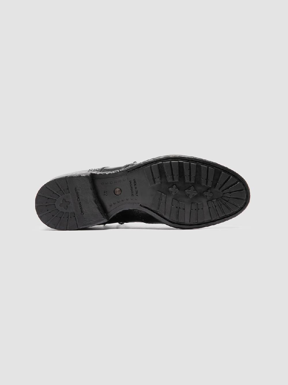 Officine Creative PRINCE 610 Stivaletti in Pelle Nera Nuovo