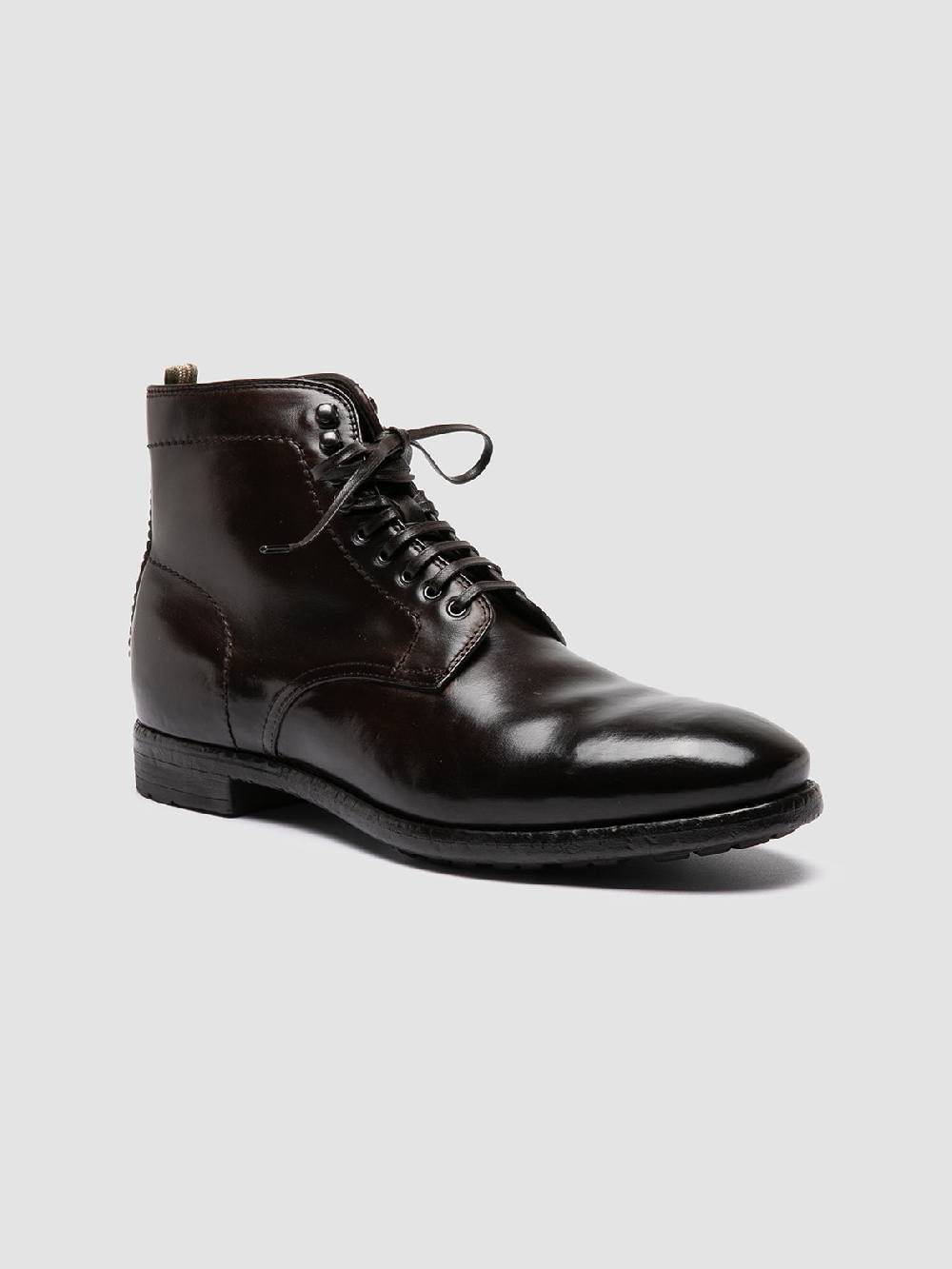 Officine Creative PRINCE 610 Stivaletti in Pelle Marrone Qualità