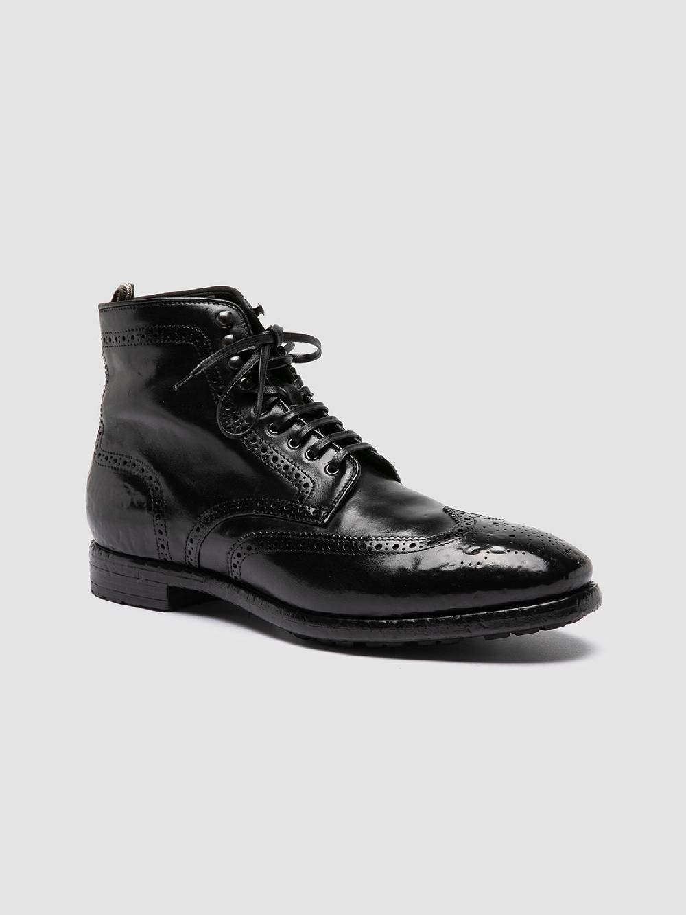 Officine Creative PRINCE 612 Stivaletti in Pelle Nera Vendita