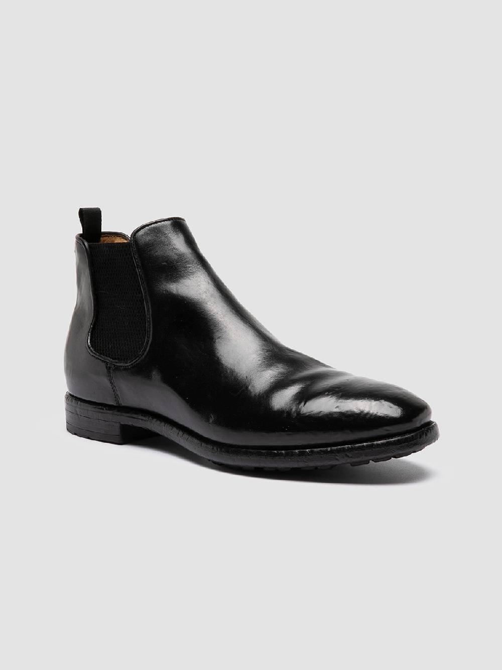 Officine Creative PRINCE 617 Stivaletti Chelsea in Pelle Nera Spedizione Gratuita
