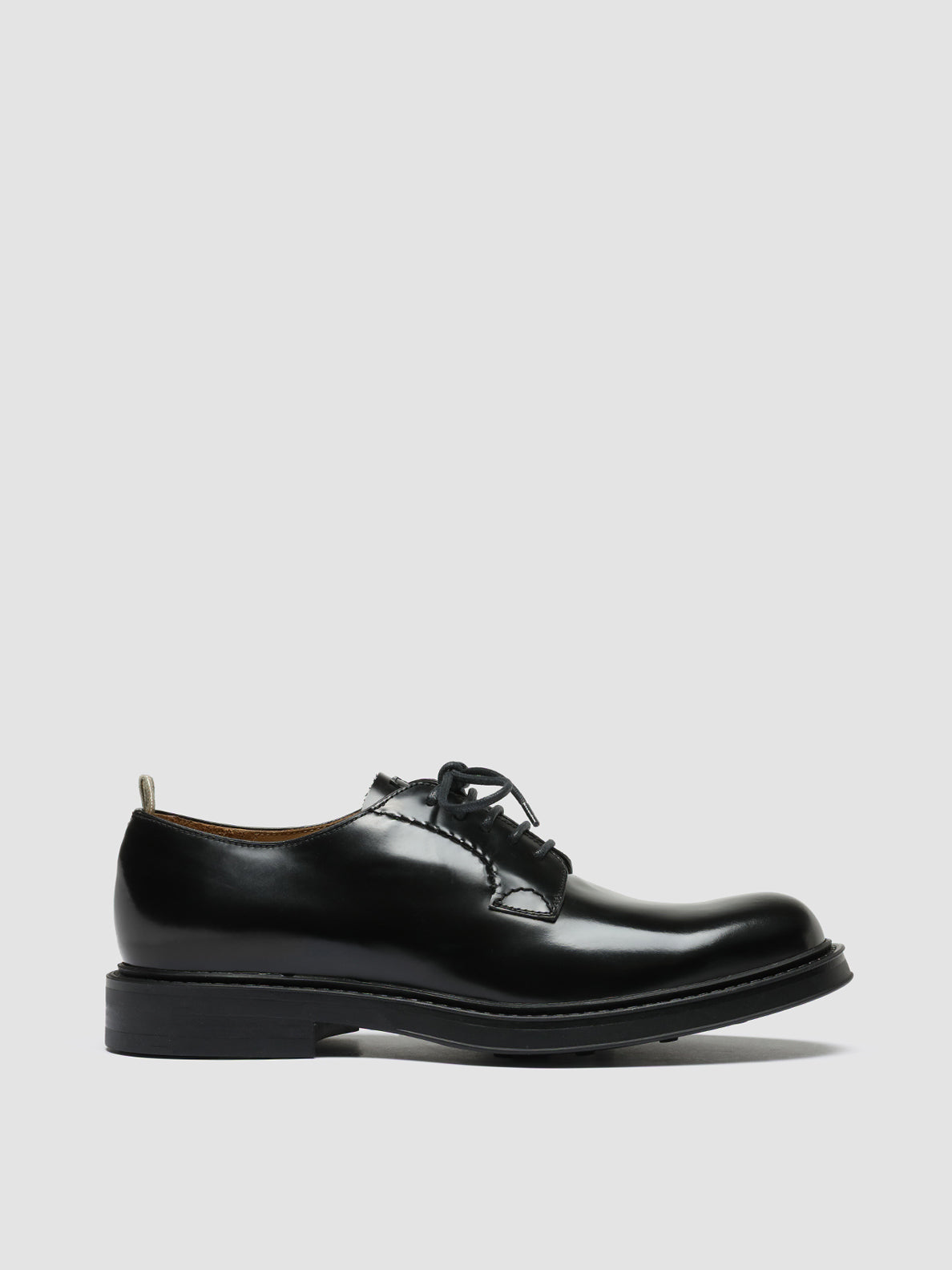 Officine Creative UNIFORM 003 Derby in Pelle Nera Negozi Online