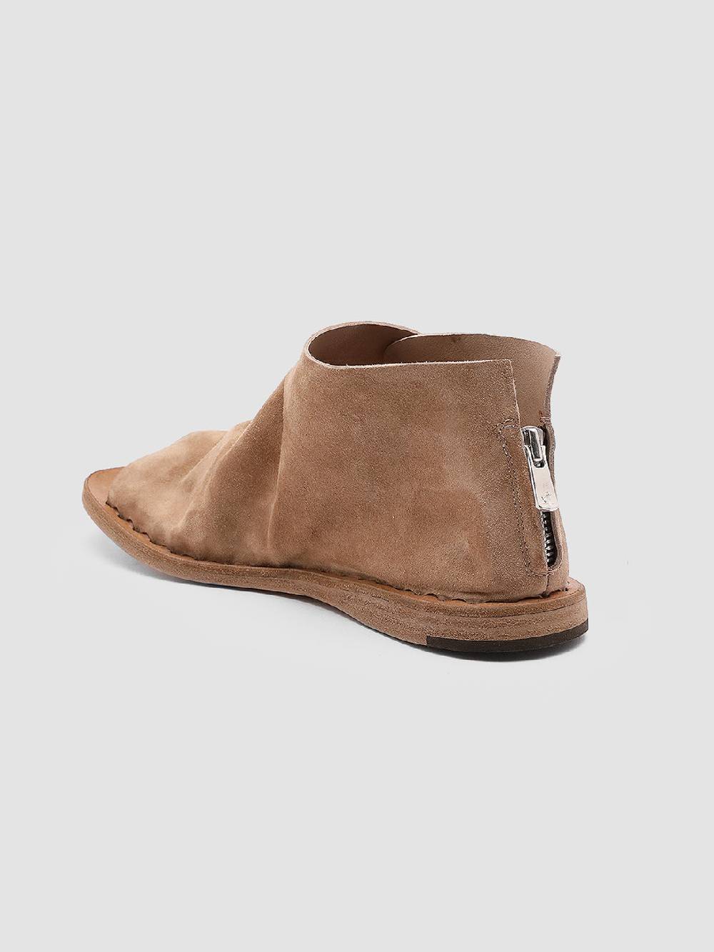 Officine Creative ITACA 018 Sandali in Pelle Scamosciata Marrone Consegna Veloce