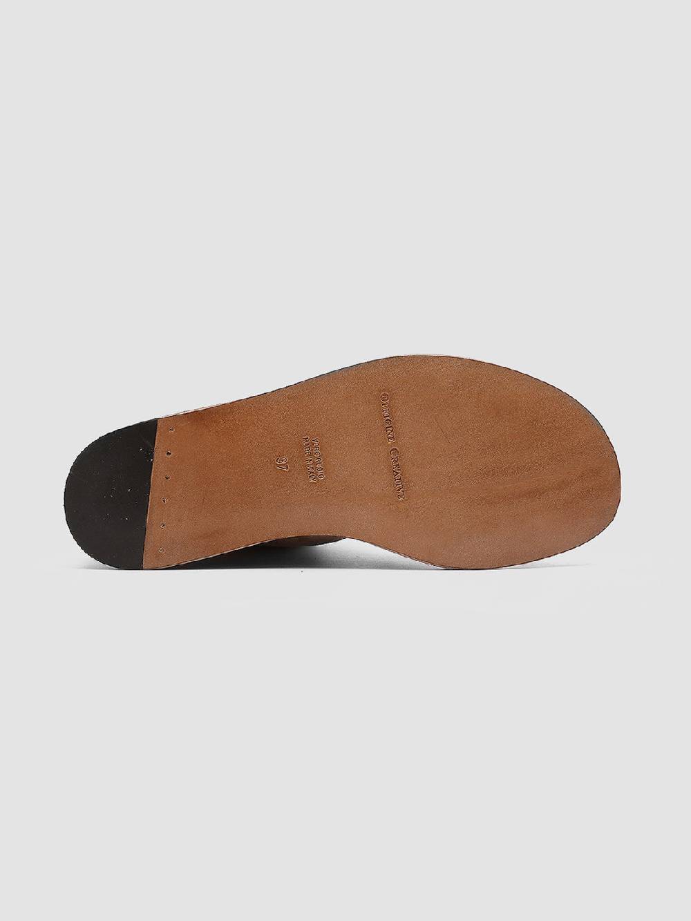 Officine Creative ITACA 018 Sandali in Pelle Scamosciata Marrone Consegna Veloce